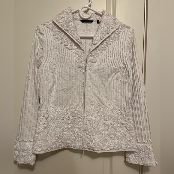 Women's Samuel Dong Designer White Jacket size Small - Picture 1 of 10